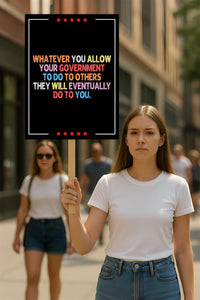 Pro America Anti ICE Protest Sign, Anti-Trump, Political Activist Poster, Resist Fascism, ICE Equals American Gestapo Rally Sign