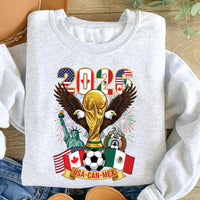 2026 World Cup Sweatshirt, Soccer Cup USA Canada Mexico Shirt, Trending Football Fan Tee