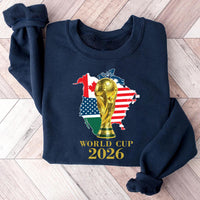 2026 World Cup Sweatshirt, Soccer Cup USA Canada Mexico Shirt, Trending Football Fan Sweatshirt