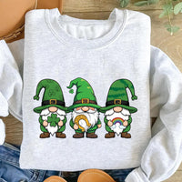 St. Patrick's Day Gnome Sweatshirt, Irish Gnomes Shirt, Cute St Patrick Gnome Sweatshirt