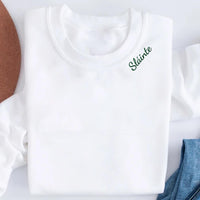 Sláinte Embroidered Sweatshirt, St Patrick’s Day Hoodie, Irish Shirt, Celtic Long Sleeve Shirt, Lucky Irish Drinking Toast Gift