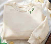 Sláinte Embroidered Sweatshirt, St Patrick’s Day Hoodie, Irish Shirt, Celtic Long Sleeve Shirt, Lucky Irish Drinking Toast Gift