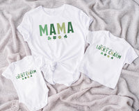 Mama and Mama’s Lucky Charm Shirt, St. Patrick’s Day Matching Shirt, Lucky Mama Baby Tee