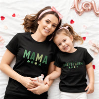 Mama and Mama’s Lucky Charm Shirt, St. Patrick’s Day Matching Shirt, Lucky Mama Baby Tee