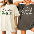 St. Patrick’s Day Bachelorette Shirt, Lucky in Love Tee, Just Lucky Irish Shamrock Shirt