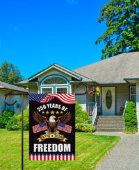 250 Years of Freedom Garden Flag, Patriotic Eagle 250th Anniversary Yard Decor, USA 1776 2026 Outdoor Celebration, American Flag Yard Sign
