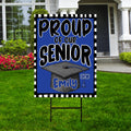 Personalized Graduation Senior Yard Sign 2026, Proud Of Our Senior Sign, Class of 2026, Custom Graduation 2026 Yard Sign with Metal H-Stake
