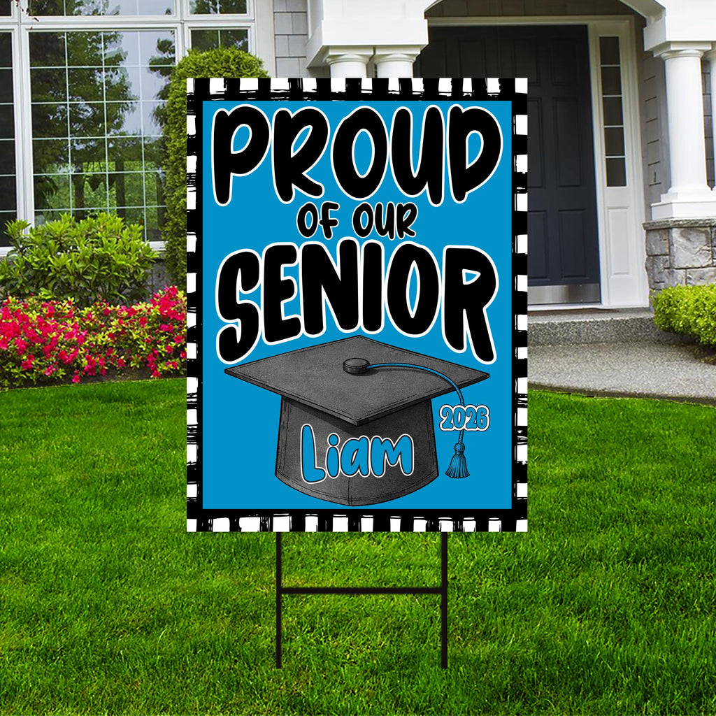 Senior Leader Sign Personalized Graduation Senior Yard Sign 2026, Proud Of Our Senior Sig ...