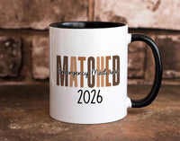 Residency Match Day 2026 Mug, Custom Medical Specialty Accent Coffee Cup, Personalized Future Doctor Gift, Medical Student Graduate