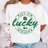 St Patrick’s Day Matching Couple Shirt, Saint Paddys Lovers Shirt, She’s My Shamrock Tee
