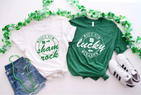 St Patrick’s Day Matching Couple Shirt, Saint Paddys Lovers Shirt, She’s My Shamrock Tee