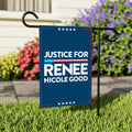Justice For Renee Good Garden Flag, Double Sided, Keep the Immigrants, Deport the Racists Flag, Anti-Trump, Abolish ICE, Resist Fascism Flag