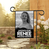 Justice For Renee Good Garden Flag, Double Sided, Keep the Immigrants, Deport the Racists Flag, Anti-Trump, Abolish ICE, Resist Fascism Flag