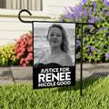 Justice For Renee Good Garden Flag, Double Sided, Keep the Immigrants, Deport the Racists Flag, Anti-Trump, Abolish ICE, Resist Fascism Flag