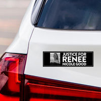 Justice For Renee Good Magnet, ICE Equals American Gestapo Magnet, Anti-Trump, Abolish ICE Resist Fascism Vehicle Magnet, 10" x 3"