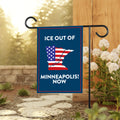 ICE Equals American Gestapo Garden Flag, Double Sided, Resist Hate Flag, Anti-Trump, Funny Anti-Trump Anti-Elon Flag, Political Flag