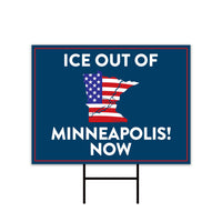 Abolish ICE Yard Sign, Keep the Immigrants, Deport the Racists Lawn Sign, Anti-Trump, Resist Fascism Yard Sign with Metal H-Stake