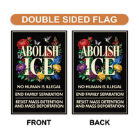 ICE Equals American Gestapo Garden Flag, Double Sided, Resist Hate Flag, Anti-Trump, Funny Anti-Trump Anti-Elon Flag, Political Flag