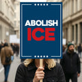 ICE Equals American Gestapo Protest Sign, Anti-Trump Resistance, Political Activist Poster, Rally Sign, Resist Fascism Protest Poster