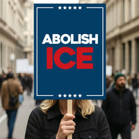 ICE Equals American Gestapo Protest Sign, Anti-Trump Resistance, Political Activist Poster, Rally Sign, Resist Fascism Protest Poster