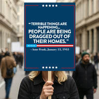 ICE Equals American Gestapo Protest Sign, Anti-Trump Resistance, Political Activist Poster, Rally Sign, Resist Fascism Protest Poster