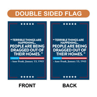 ICE Equals American Gestapo Garden Flag, Double Sided, Resist Hate Flag, Anti-Trump, Funny Anti-Trump Anti-Elon Flag, Political Flag