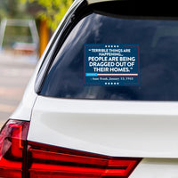 ICE Equals American Gestapo Protest Vinyl Sticker, Resist Hate Decal, Anti-Trump Resistance, Resist Fascism Car Bumper Sticker, 6" x 4.5"