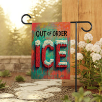 ICE Equals American Gestapo Garden Flag, Double Sided, Resist Hate Flag, Anti-Trump, Funny Anti-Trump Anti-Elon Flag, Political Flag