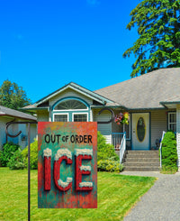ICE Equals American Gestapo Garden Flag, Double Sided, Resist Hate Flag, Anti-Trump, Funny Anti-Trump Anti-Elon Flag, Political Flag