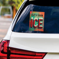 ICE Equals American Gestapo Protest Vinyl Sticker, Resist Hate Decal, Anti-Trump Resistance, Resist Fascism Car Bumper Sticker, 6" x 4.5"