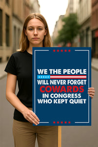 Abolish ICE No One Is Illegal Protest Sign, No Kings In America, Anti-Trump Resistance Political Protest Poster, Resist Fascism Rally Sign