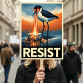 Abolish ICE No One Is Illegal Protest Sign, No Kings In America, Anti-Trump Resistance Political Protest Poster, Resist Fascism Rally Sign