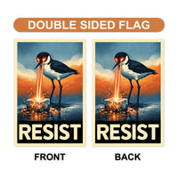 Abolish ICE Garden Flag, Double Sided, Keep the Immigrants, Deport the Racists Flag, Anti-Trump, Resist Racism Flag, Resist Fascism Flag
