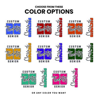Custom Name Class of 2026 Shirt, Graduation Gift for Her Shirt, Senior Name Shirt, Personalized High School Tee, Front Back