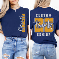 Custom Name Class of 2026 Shirt, Graduation Gift for Her Shirt, Senior Name Shirt, Personalized High School Tee, Front Back