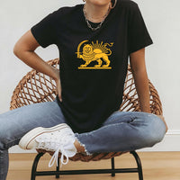 Persian Flag Shirt, Shiro Khorshid Lion and Sun Shirt, Free Iran Zan Zendegi Azadi Tee