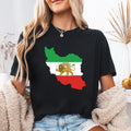Lion & Sun Iran Flag Shirt, Persian Heritage Shirt, Iranian Pride Tee, Classic Lion and Sun Shirt