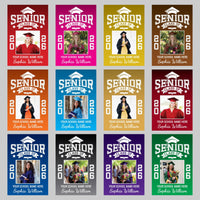 Personalized Senior Photo Garden Flag, Double-Sided Graduation Class of 2026 Yard Sign, Custom School, University Logo, Celebration Flag