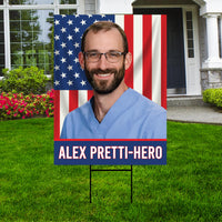 Abolish ICE Yard Sign, Keep the Immigrants, Deport the Racists Lawn Sign, Anti-Trump, Resist Fascism Yard Sign with Metal H-Stake
