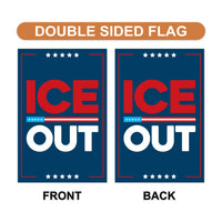 Abolish ICE Garden Flag, Double Sided, Keep the Immigrants, Deport the Racists Flag, Anti-Trump, Resist Racism Flag, Resist Fascism Flag