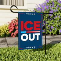 Abolish ICE Garden Flag, Double Sided, Keep the Immigrants, Deport the Racists Flag, Anti-Trump, Resist Racism Flag, Resist Fascism Flag