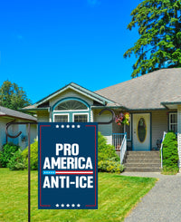 Abolish ICE Garden Flag, Double Sided, Keep the Immigrants, Deport the Racists Flag, Anti-Trump, Resist Racism Flag, Resist Fascism Flag