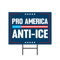 Abolish ICE Yard Sign, Keep the Immigrants, Deport the Racists Lawn Sign, Anti-Trump, Resist Fascism Yard Sign with Metal H-Stake