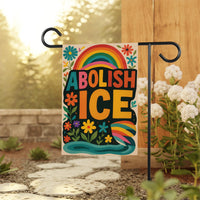 Abolish ICE Garden Flag, Double Sided, Keep the Immigrants, Deport the Racists Flag, Anti-Trump, Resist Racism Flag, Resist Fascism Flag