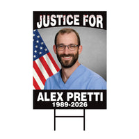 Abolish ICE Yard Sign, Keep the Immigrants, Deport the Racists Lawn Sign, Anti-Trump, Resist Fascism Yard Sign with Metal H-Stake