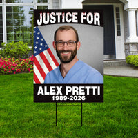 Abolish ICE Yard Sign, Keep the Immigrants, Deport the Racists Lawn Sign, Anti-Trump, Resist Fascism Yard Sign with Metal H-Stake