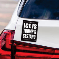 Abolish ICE Magnet, Keep the Immigrants, Deport the Racists, Anti-Trump, Resist Racism Car Magnet, Resist Fascism Vehicle Magnet, 6" x 4.5"