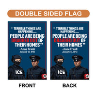 Abolish ICE Garden Flag, Double Sided, Keep the Immigrants, Deport the Racists Flag, Anti-Trump, Resist Racism Flag, Resist Fascism Flag