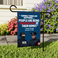 Abolish ICE Garden Flag, Double Sided, Keep the Immigrants, Deport the Racists Flag, Anti-Trump, Resist Racism Flag, Resist Fascism Flag