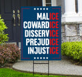 Abolish ICE Yard Sign, Keep the Immigrants, Deport the Racists Lawn Sign, Anti-Trump, Resist Fascism Yard Sign with Metal H-Stake
